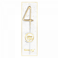 Zimne Ognie Cyfra "4" złote TXF804 F1 12/20