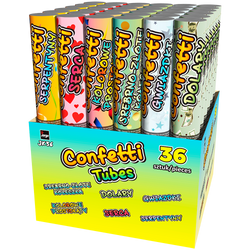 Konfetti Tubes Srebrno-Złote Kółeczka JK36CL 36/1